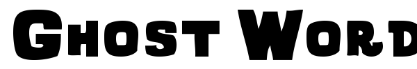 Ghost Words font