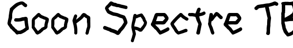 Goon Spectre TBS font preview