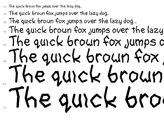 Goon Spectre TBS font waterfall