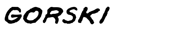 Gorski font