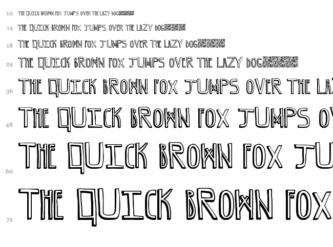 Grape Blaster font waterfall