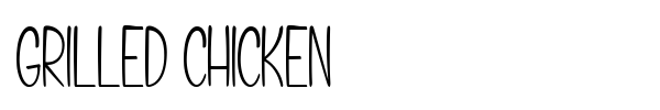 Grilled Chicken font