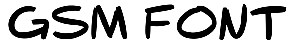 GSM Font font