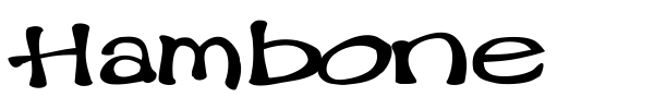 Hambone font