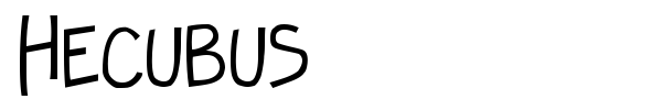 Hecubus font