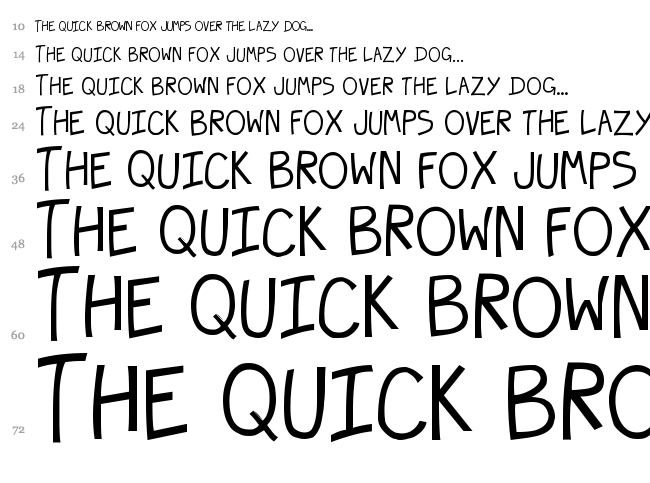 Hecubus font waterfall