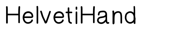 HelvetiHand font