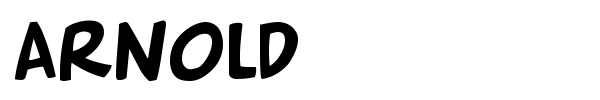 Arnold font preview