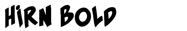 Hirn Bold font