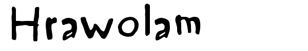 Hrawolam font