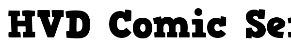 HVD Comic Serif font