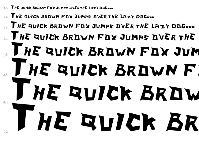 I Learn From Wall font waterfall