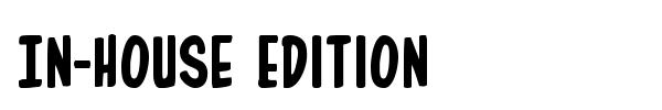 In-House Edition font preview