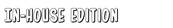 In-House Edition font preview