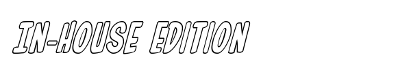 In-House Edition font preview