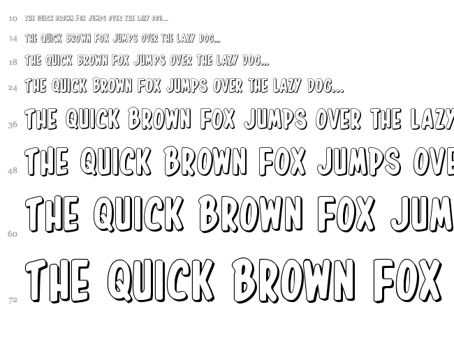 In-House Edition font waterfall