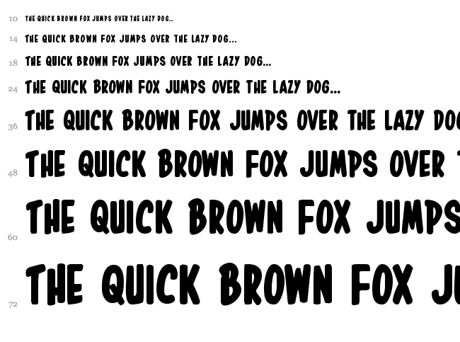 In-House Edition font waterfall