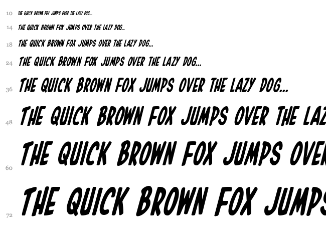 In-House Edition font waterfall