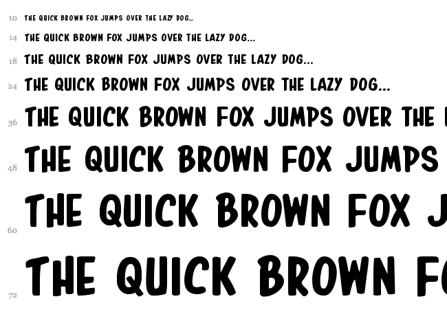 In-House Edition font waterfall
