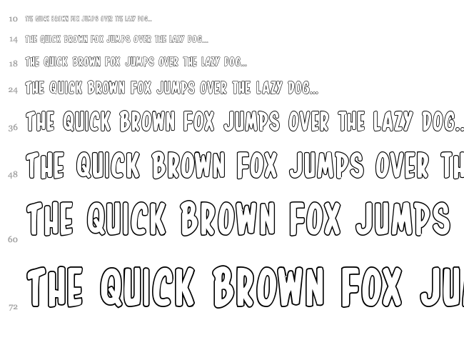 In-House Edition font waterfall
