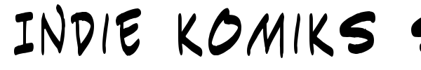 Indie Komiks Sketch font