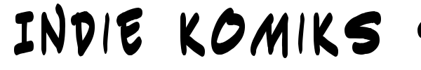Indie Komiks Sketch font preview