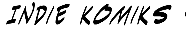 Indie Komiks Sketch font preview