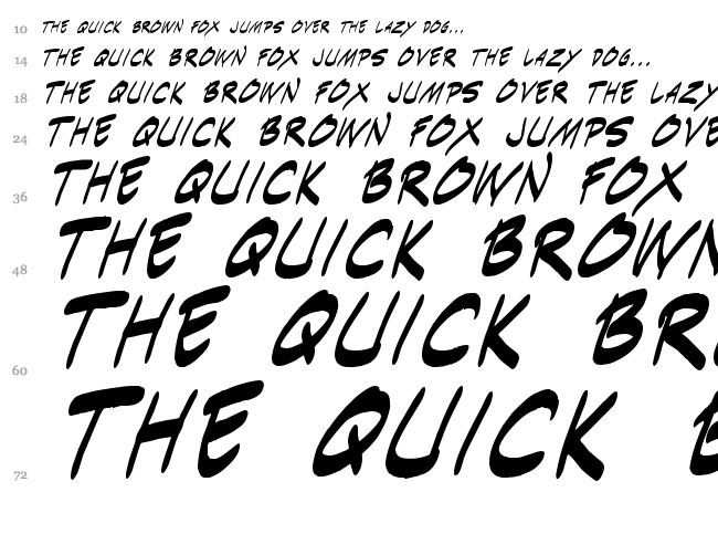 Indie Komiks Sketch font waterfall