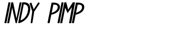 Indy Pimp font