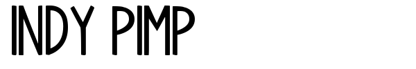Indy Pimp font preview