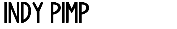 Indy Pimp font preview