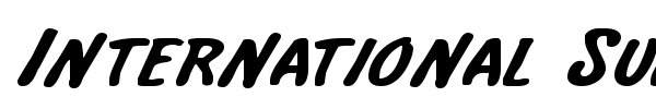 International Super Hero font preview