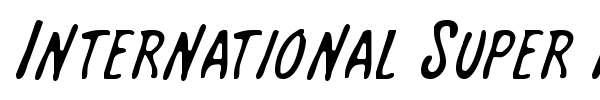International Super Hero font preview