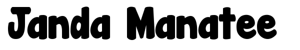 Janda Manatee font