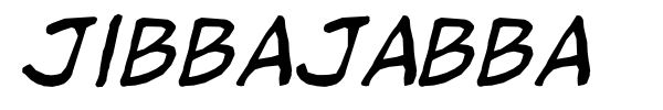 Jibbajabba font