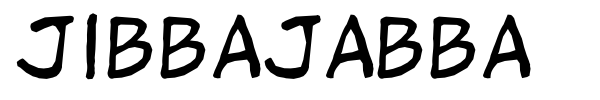 Jibbajabba font preview