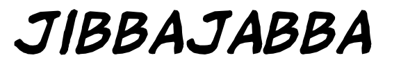 Jibbajabba font preview