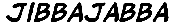 Jibbajabba font preview