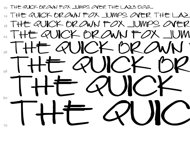 Joeytisoy font waterfall