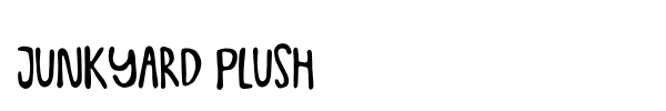 Junkyard Plush font