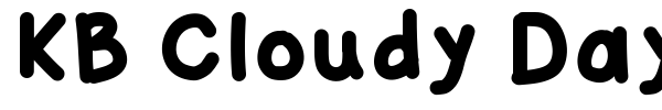 KB Cloudy Day font