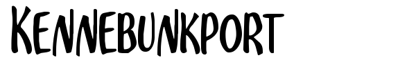 Kennebunkport font preview