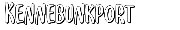Kennebunkport font preview