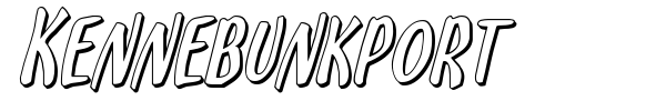 Kennebunkport font preview