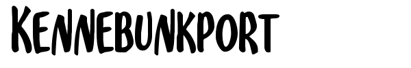 Kennebunkport font preview