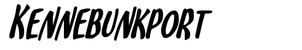 Kennebunkport font preview