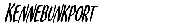 Kennebunkport font preview