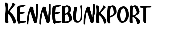 Kennebunkport font preview
