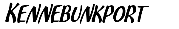 Kennebunkport font preview