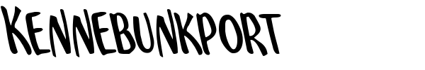 Kennebunkport font preview